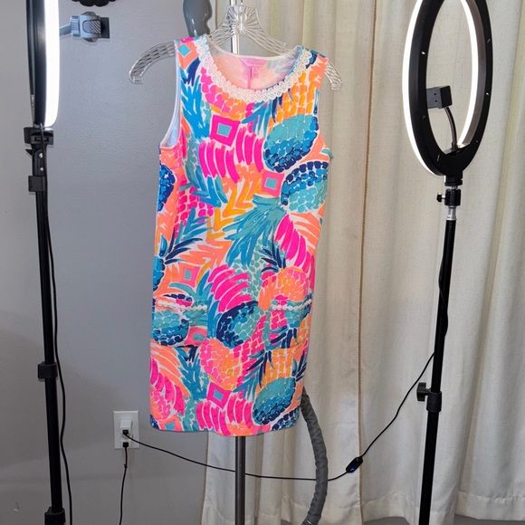 Lilly Pulitzer Dresses & Skirts - Lilly Pulitzer Vibrant Pink and Blue Kids Tank Top